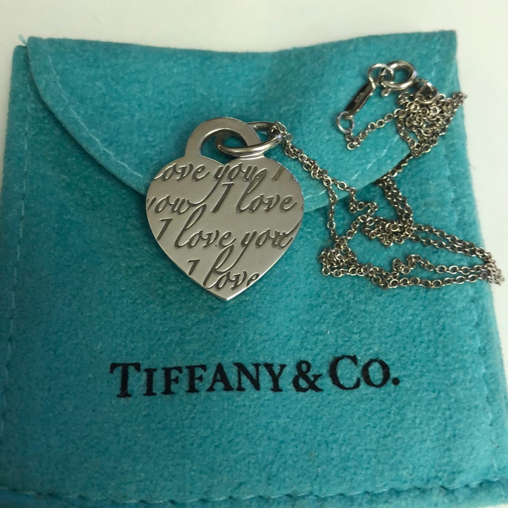 Tiffany & Co.  I Love You pendant 925 silver